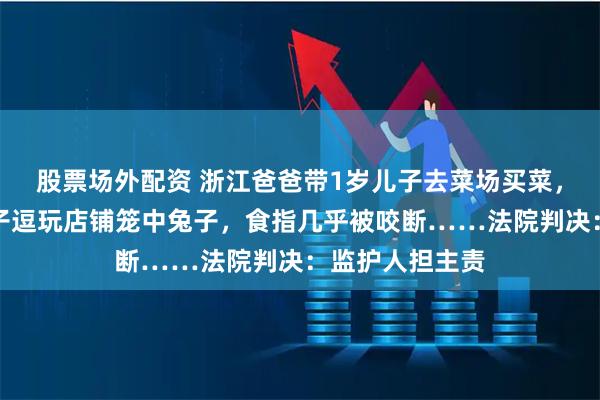 股票场外配资 浙江爸爸带1岁儿子去菜场买菜，惨案发生！儿子逗玩店铺笼中兔子，食指几乎被咬断……法院判决：监护人担主责